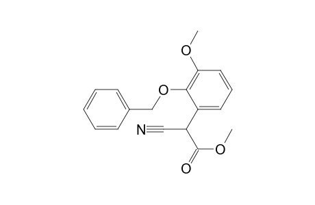 Methyl 2-(2-benzyloxy-3-methoxyphenyl)-2-cyanoacetate