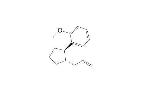 trans-1-[(1R,2S)-2'-Allylcyclopentyl]-2-methoxybenzene