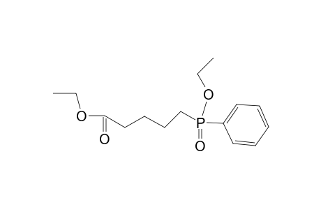Pentanoic acid, 5-(ethoxyphenylphosphinyl)-, ethyl ester