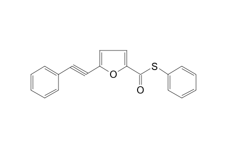 Furane-2-thiocarboxylic acid, 5-(2-phenylethynyl)-, S-phenyl ester