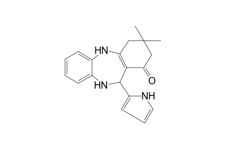 3,3-Dimethyl-11-(1H-pyrrol-2-yl)-2,3,4,5,10,11-hexahydro-1H-dibenzo[b,e][1,4]diazepin-1-one