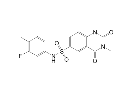 N-(3-fluoro-4-methylphenyl)-1,3-dimethyl-2,4-dioxo-1,2,3,4-tetrahydro-6-quinazolinesulfonamide