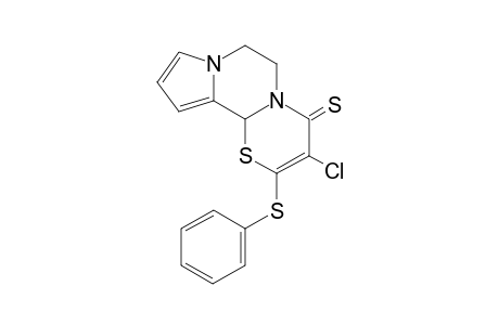 3-Chloro-2-(phenylthio)-6,7-dihydro-4H,11bH-pyrrolo[2',1':3,4]-pyrazino-[2,1-b][1,3]thiazine-4-thione