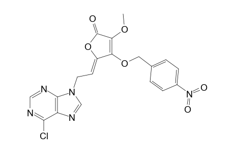 (Z)-4-[2-(6-CHLOROPURIN-9-YL)-ETHYLIDENE]-2-METHOXY-3-(4-NITRO)-BENZYLOXY-DELTA(ALPHA,BETA)-BUTENOLIDE