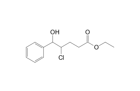 Ethyl 4-chloro-5-hydroxy-5-phenypentanoate