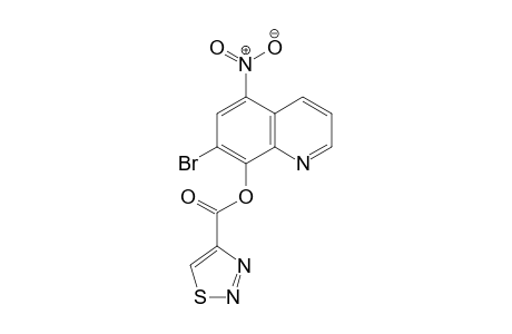 1,2,3-Thiadiazole-4-carboxylic acid, 7-bromo-5-nitro-8-quinolinyl ester