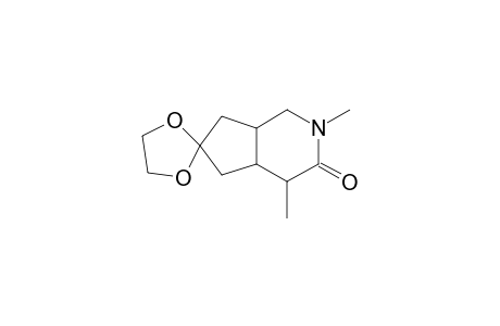 (1R*,5R*,6S*)-8-Ethylenedioxy-3,5-dimethyl-3-azabicyclo[4.3.0]nona-4-one