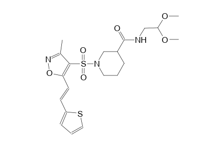 3-piperidinecarboxamide, N-(2,2-dimethoxyethyl)-1-[[3-methyl-5-[(E)-2-(2-thienyl)ethenyl]-4-isoxazolyl]sulfonyl]-