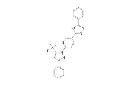 5-(5-Phenyl-1,3,4-oxadiazol-2-yl)-2-(3-phenyl-5-trifluoromethyl-1H-pyrazol-1-yl) pyridine