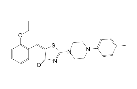(5E)-5-(2-ethoxybenzylidene)-2-[4-(4-methylphenyl)-1-piperazinyl]-1,3-thiazol-4(5H)-one