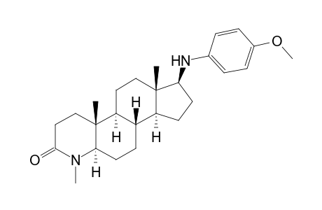 (1S,3aS,3bS,5aR,9aR,9bS,11aS)-1-(4-methoxyanilino)-6,9a,11a-trimethyl-2,3,3a,3b,4,5,5a,8,9,9b,10,11-dodecahydro-1H-indeno[5,4-f]quinolin-7-one