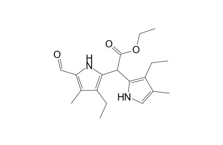 2-(ethoxycarbonyl)-3,3'-diethyl-5'-formyl-4,4'-dimethyl-2,2'-dipyrrolomethane