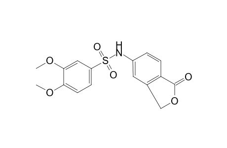 3,4-Dimethoxy-N-(1-oxo-1,3-dihydro-2-benzofuran-5-yl)benzenesulfonamide