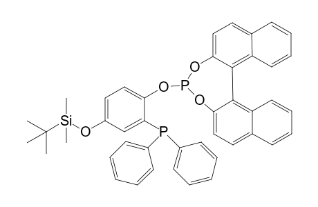 (S)-4-[4-(tert-Butyldimethylsilyloxy)-2-diphenylphos[hanylphenoxy]-3,5-dioxa-4-phosphacyclopenta[2,1-a;3,4-a']dinaphthalene