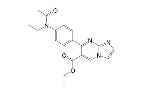 7-[4-(N-ACETYL-N-ETHYL)-AMINOPHENYL]-6-ETHOXYCARBONYLIMIDAZO-[1,2-A]-PYRIMIDINE