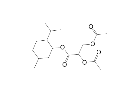 Propanoic acid, 2,3-bis(acetyloxy)-, 5-methyl-2-(1-methylethyl)cyclohexyl ester