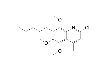2-Chloro-7-pentyl-4-methyl-5,6,8-trimethoxyquinoline