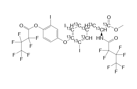 [4-[4-[(2S)-2-(2,2,3,3,4,4,4-heptafluorobutanoylamino)-3-methoxy-3-oxo-(1,2,3-(13C)3)propyl]-2,6-diiodo-(1,2,3,4,5,6-(13C)6)cyclohexa-1,3,5-trien-1-yl]oxy-2-iodo-phenyl] 2,2,3,3,4,4,4-heptafluorobutanoate