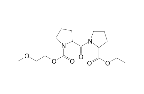 D-Prolyl-D-proline, N-(2-methoxyethoxycarbonyl)-, ethyl ester