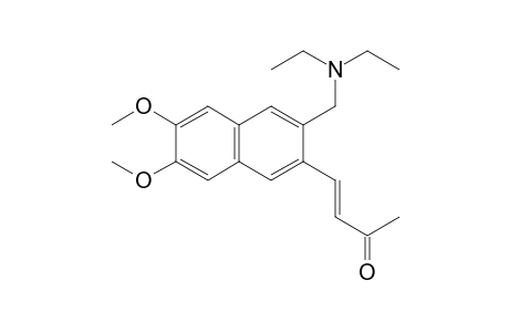 2,3-Dimethoxy-6-(N,N-diethyl-aminomethyl))-7-(buten(1)-one(3)yl)-naphthalene