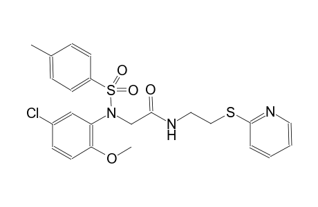 acetamide, 2-[(5-chloro-2-methoxyphenyl)[(4-methylphenyl)sulfonyl]amino]-N-[2-(2-pyridinylthio)ethyl]-