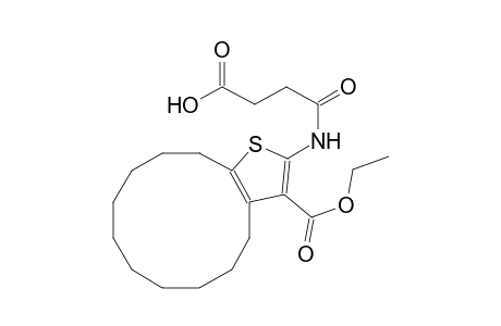 4-{[3-(ethoxycarbonyl)-4,5,6,7,8,9,10,11,12,13-decahydrocyclododeca[b]thien-2-yl]amino}-4-oxobutanoic acid