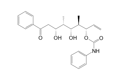 Phenyl-carbamic acid (1S,2R,3R,4S,5R)-3,5-dihydroxy-2,4-dimethyl-7-oxo-7-phenyl-1-vinyl-heptyl ester