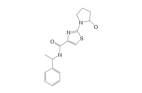 2-(2-HYDROXY-PYRROLIDIN-1-YL)-N-(1-PHENYLETHYL)-1,3-THIAZOLE-4-CARBOXAMIDE