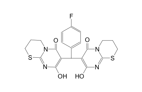 7-[(4-fluorophenyl)(8-hydroxy-6-oxo-3,4-dihydro-2H,6H-pyrimido[2,1-b][1,3]thiazin-7-yl)methyl]-8-hydroxy-3,4-dihydro-2H,6H-pyrimido[2,1-b][1,3]thiazin-6-one