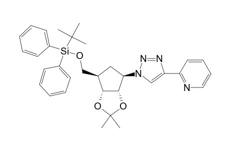 (1R,2S,3R,4R)-4-[(TERT.-BUTYLDIPHENYLSILYLOXY)-METHYL]-2,3-ISOPROPYLIDENE-DIOXY-1-[4-(PYRIDIN-2-YL)-1H-1,2,3-TRIAZOL-1-YL]-CYCLOPENTANE