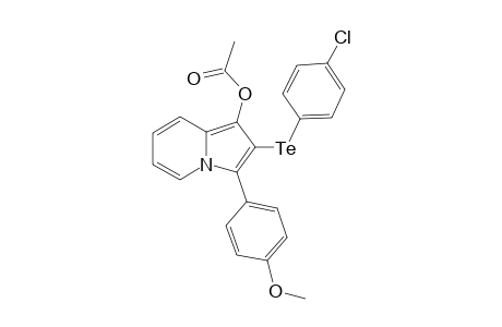 2-((4-chlorophenyl)tellanyl)-3-(4-methoxyphenyl)indolizin-1-yl acetate