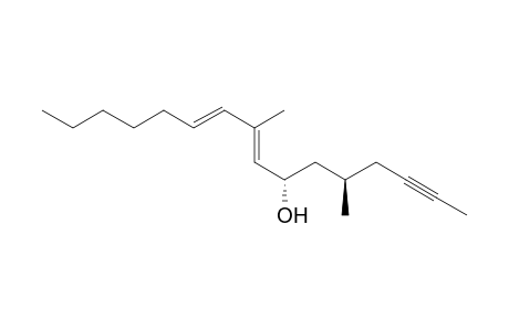(5R,7S,8E,10E)-5,9-dimethylhexadeca-8,10-dien-2-yn-7-ol