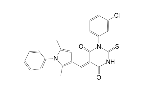 (5Z)-1-(3-chlorophenyl)-5-[(2,5-dimethyl-1-phenyl-1H-pyrrol-3-yl)methylene]-2-thioxodihydro-4,6(1H,5H)-pyrimidinedione