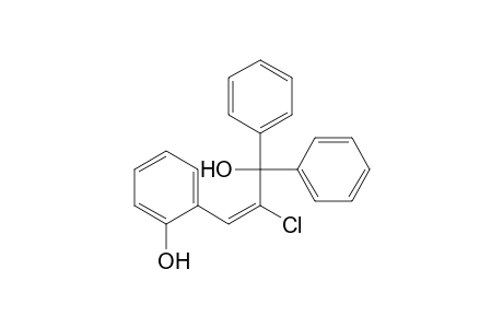 (E)-2-Chloro-3-(o-hydroxyphenyl)-1,1-diphenylprop-2-en-1-ol