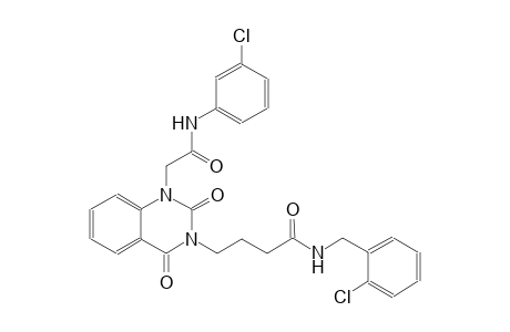 4-(1-[2-(3-chloroanilino)-2-oxoethyl]-2,4-dioxo-1,4-dihydro-3(2H)-quinazolinyl)-N-(2-chlorobenzyl)butanamide