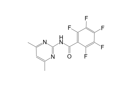 benzamide, N-(4,6-dimethyl-2-pyrimidinyl)-2,3,4,5,6-pentafluoro-
