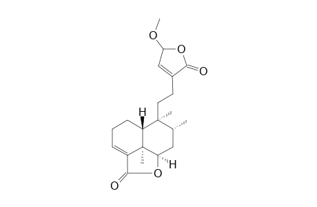 6-[2'-(2",5"-Dihydro-5"-methoxy-2"-oxofuran-3"-yl)ethyl]-(octahydro)-6,7,8b-trimethyl-2H-naphtho[1,8-bc]furan-2-one