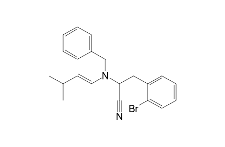 3-(o-Bromophenyl)-2-[N-(3-methylbutenyl)-N-benzylamino]propanenitrile