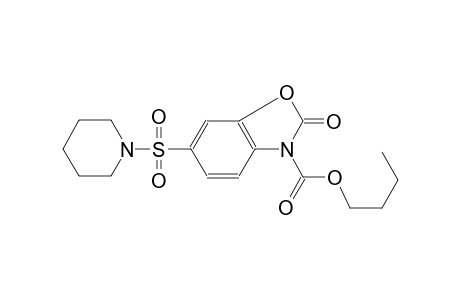 3(2H)-benzoxazolecarboxylic acid, 2-oxo-6-(1-piperidinylsulfonyl)-,butyl ester