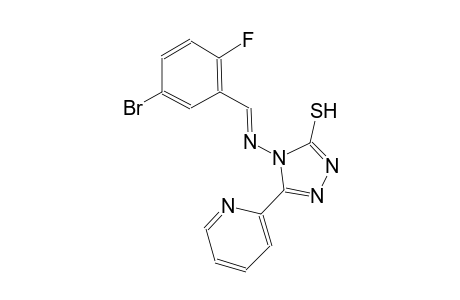 4-{[(E)-(5-bromo-2-fluorophenyl)methylidene]amino}-5-(2-pyridinyl)-4H-1,2,4-triazole-3-thiol