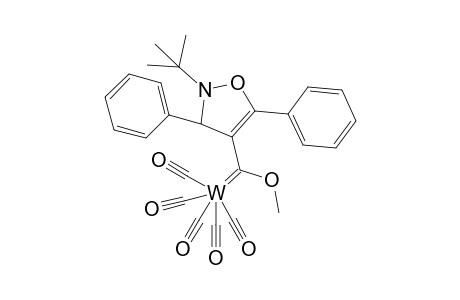 2-(tert-Butyl)-4-(methoxymethylene)-3,5-diphenyldihydroisoxazolepentacarbonyltungsten