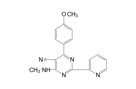 4-(p-METHOXYPHENYL)-6-(METHYLAMINO)-2-(2-PYRIDYL)-5-PYRIMIDINECARBONITRILE