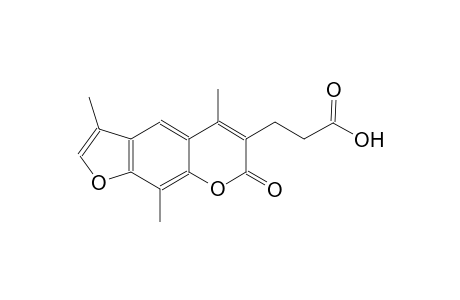 7H-furo[3,2-g][1]benzopyran-6-propanoic acid, 3,5,9-trimethyl-7-oxo-