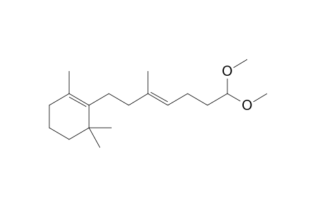 1-[7',7'-Dimethoxy-3'-methyl-3'-heptenyl]-2,6,6-trimethyl-1-cyclohexene