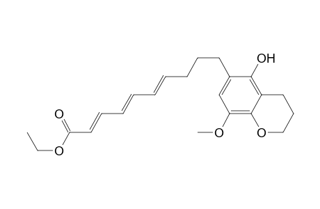 Ethyl (2E,4E,6E)-10-(5-Hydroxy-8-methoxy-3,4-dihydro2H-benzopyran-6-yl)-2,4,6-decatrienoate