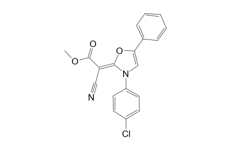 METHYL-CYANO-(3-(4-CHLOROPHENYL)-5-PHENYL-3H-OXAZOL-2-YLIDENE)-ACETATE