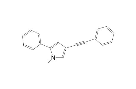 1-Methyl-2-phenyl-4-(phenylethynyl)-1H-pyrrole