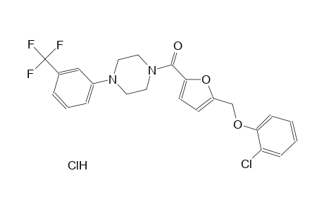 1-{5-[(2-chlorophenoxy)methyl]-2-furoyl}-4-[3-(trifluoromethyl)phenyl]piperazine hydrochloride