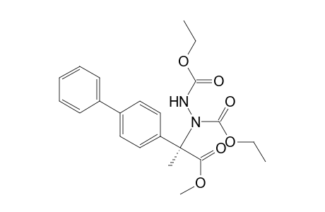 Diethyl (R)-1-(2-(biphenyl-4-yl)-1-methoxy-1-oxopropan-2-yl)hydrazine-1,2-dicarboxylate
