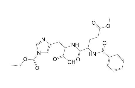 L-Histidine, N-(N-benzoyl-L-.alpha.-glutamyl)-1-(ethoxycarbonyl)-, 5-methyl ester